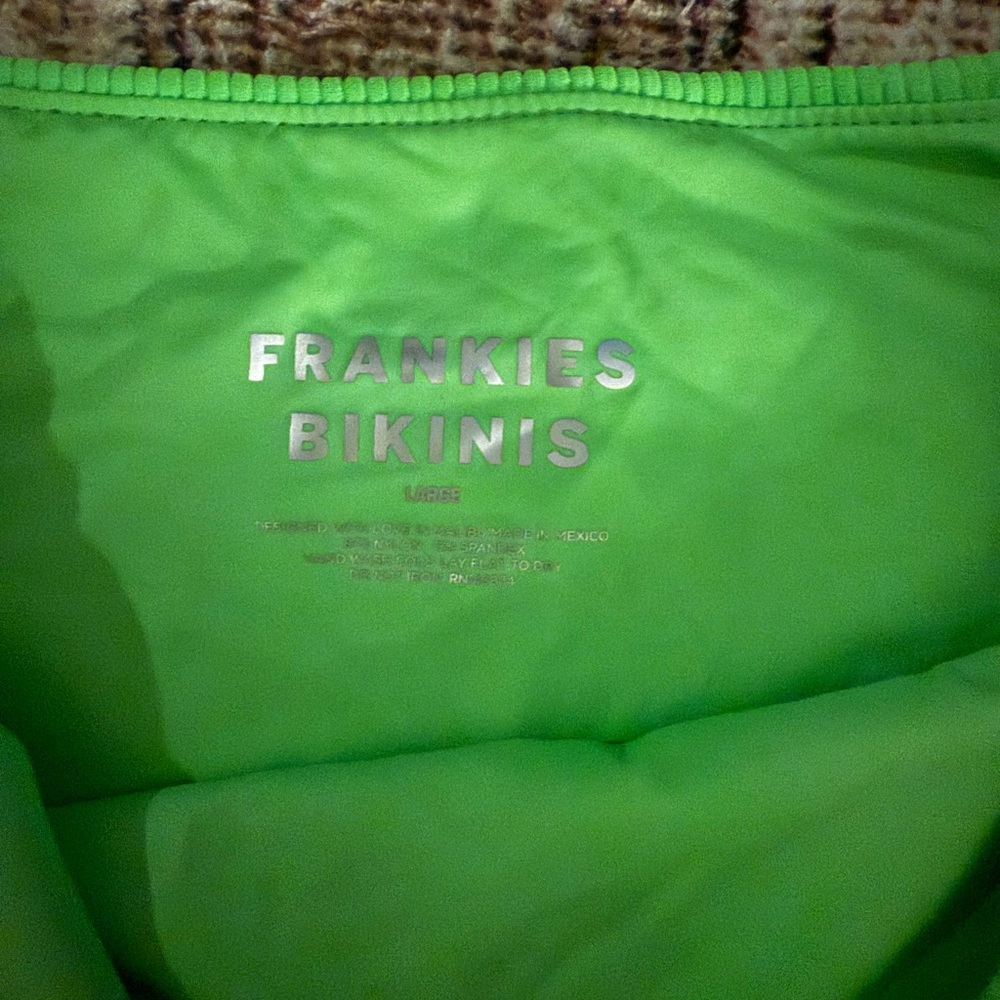 Frankie's Bikinis  Green Glow set with Jenna bottom and Connor top - Picture 4 of 6